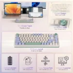 کیبورد بی سیم_باسیم گیمینگ ردراگون _ Geb K673 CPG PRO