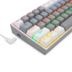 خرید کیبورد مکانیکال گیمینگ ردراگون K617 FIZZ Grey-White